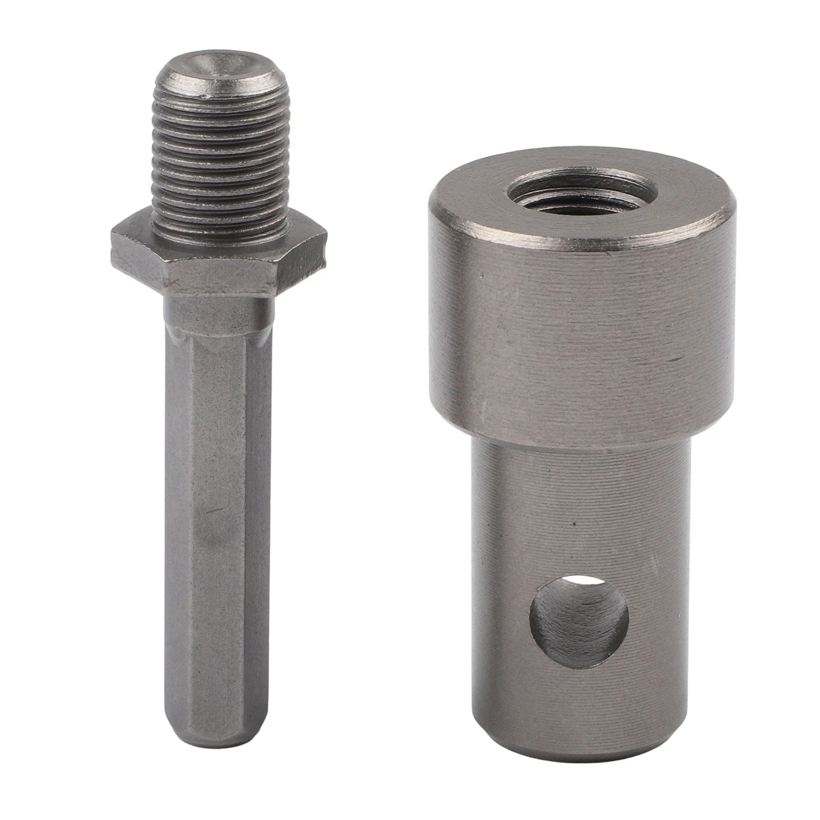 1*Round Handle Earth Auger Adapter Tool 4 Interface Types For Impact Wrench Hammer Machine Garden Auger Drill Connector Qme