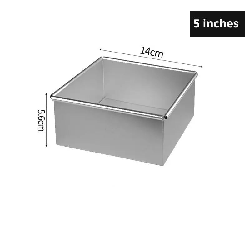 4 5 6 8 Tiramisu Muffin Pan Aluminum Alloy Square Cake Baking Mould Qme 5inch