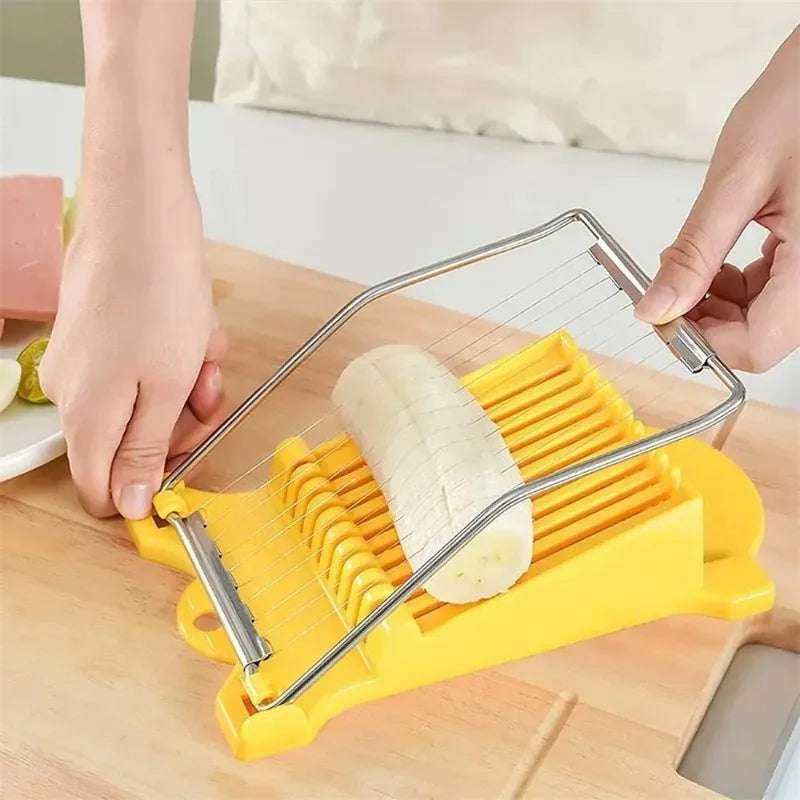 Ham Slicer Stainless Steel Luncheon Meat Cutting Machine Banana Cheese Strawberry Slicer Kitchen Gadgets Qme