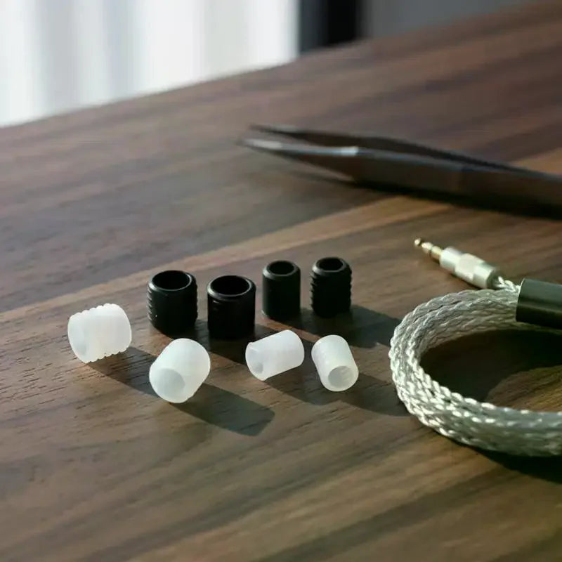 Anti-rotation MMCX IE40 Earphone Fixing Adapter 1 Pair Rubber Sleeve Qme