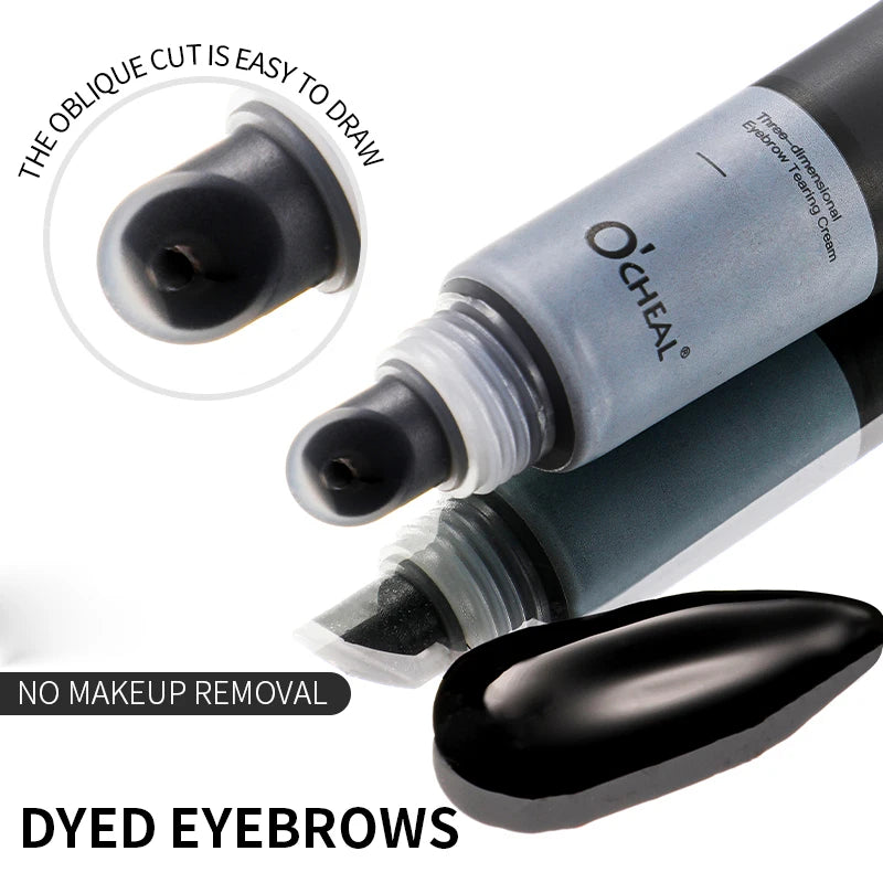 Tear Off Eyebrow Dye Lightweight Smooth Natural Rendering Waterproof Qme