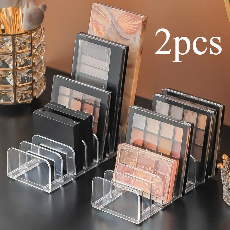 New Eyeshadow Palette Storage Boxes, Powder Drawer, Transparent Plastic Desktop Storage Rack for Cosmetics And Blush Qme