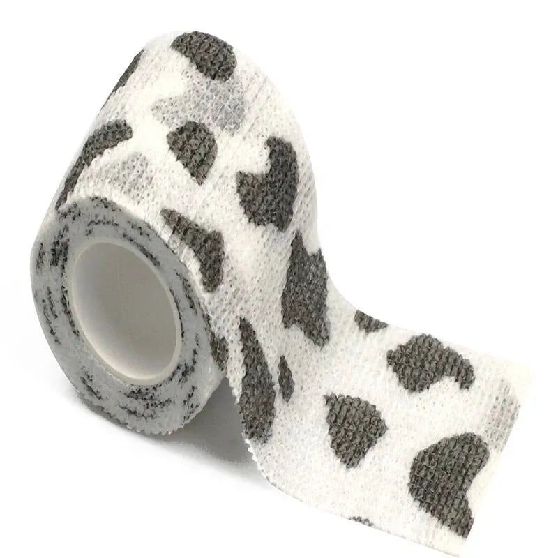 6 Roll Medical Therapy Elastic Bandage 4.8m Printed Sports Knee Protector Colorful Self Adhesive Wrap Tape for Finger Joint Pet Qme
