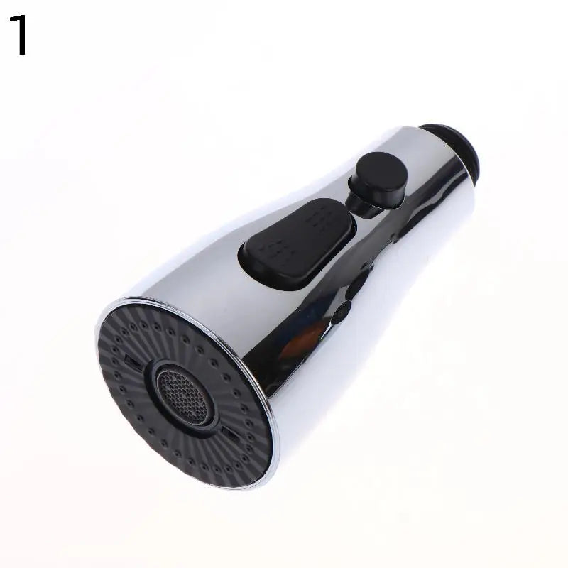 Kitchen Pull Out Faucet Sprayer Nozzle 3 Modes ABS Water Saving Bathroom Basin Sink Shower Spray Head For 1/2" Connection Qme 1 Silver