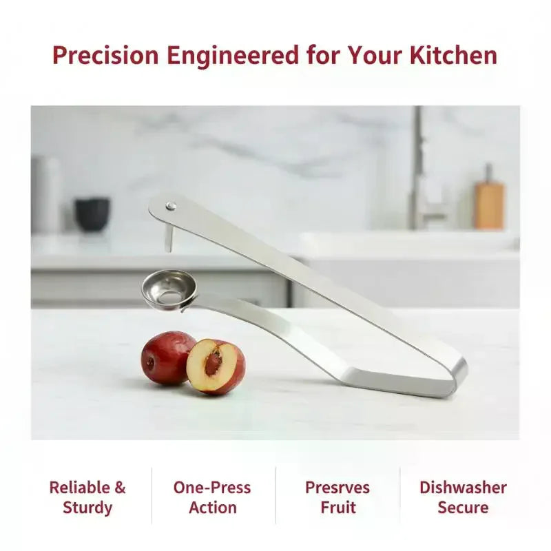 Stainless Steel Cherry Pitter Quick Pitting Suitable For Home And Outdoor Use Fruit Preparation Tool Kitchen Gadget for Jam Qme