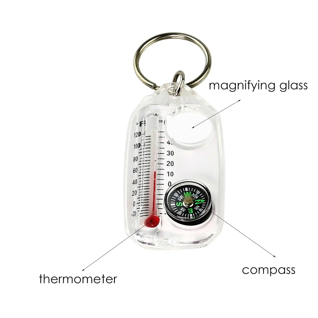 Outdoor Compass Keychain Direction Guide Equipment Gadget Backpacking Qme