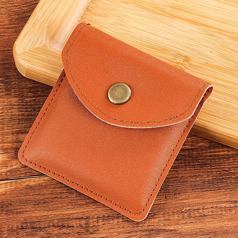 Leather Storage Ash Bag Cigarette Smoking Accessory Mini Pocket Qme Brown