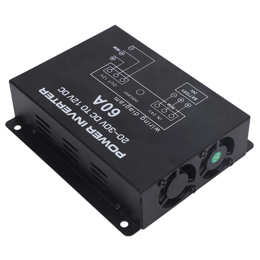 Voltage Reducer Regulator Fast Head Dissipation 24V To 12V Step Down Converter with Temperature Control for RVS SUVs Buses Qme