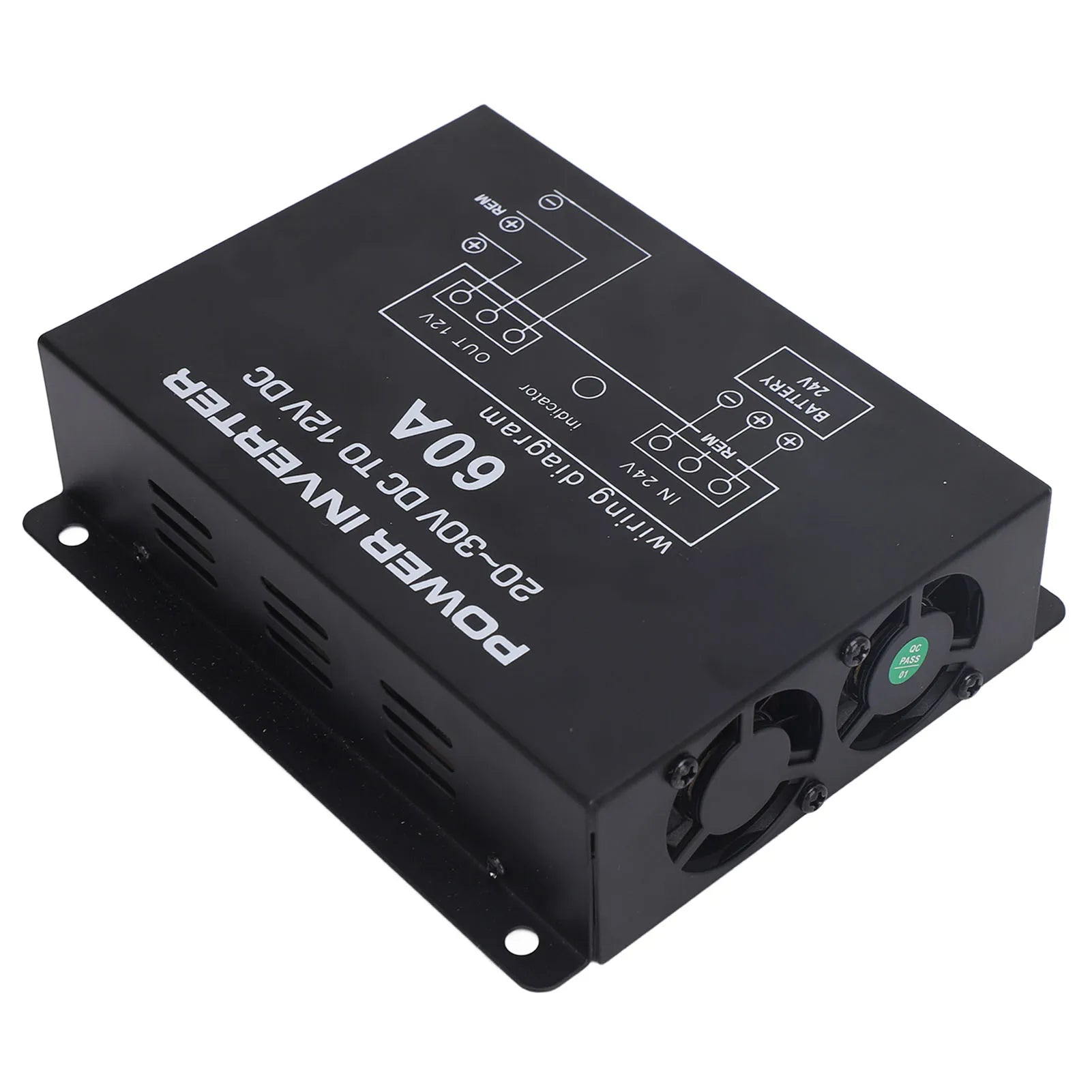 Voltage Reducer Regulator Fast Head Dissipation 24V To 12V Step Down Converter with Temperature Control for RVS SUVs Buses Qme