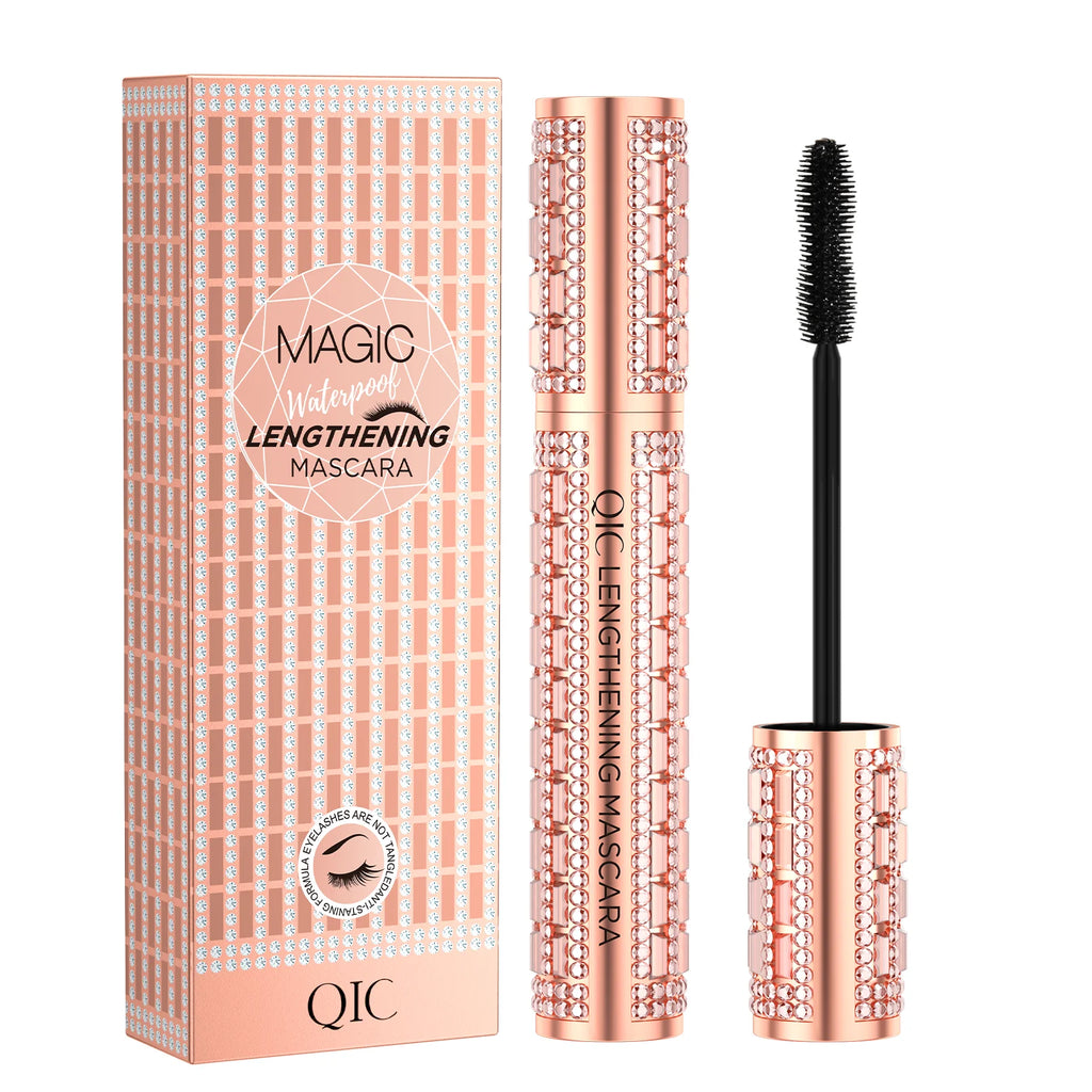 5D Eye Black Mascara Waterproof Lengthens Eyelashes Extension Silk Fiber Mascare Eye Makeup for Women Cosmetic Korean Make up Qme