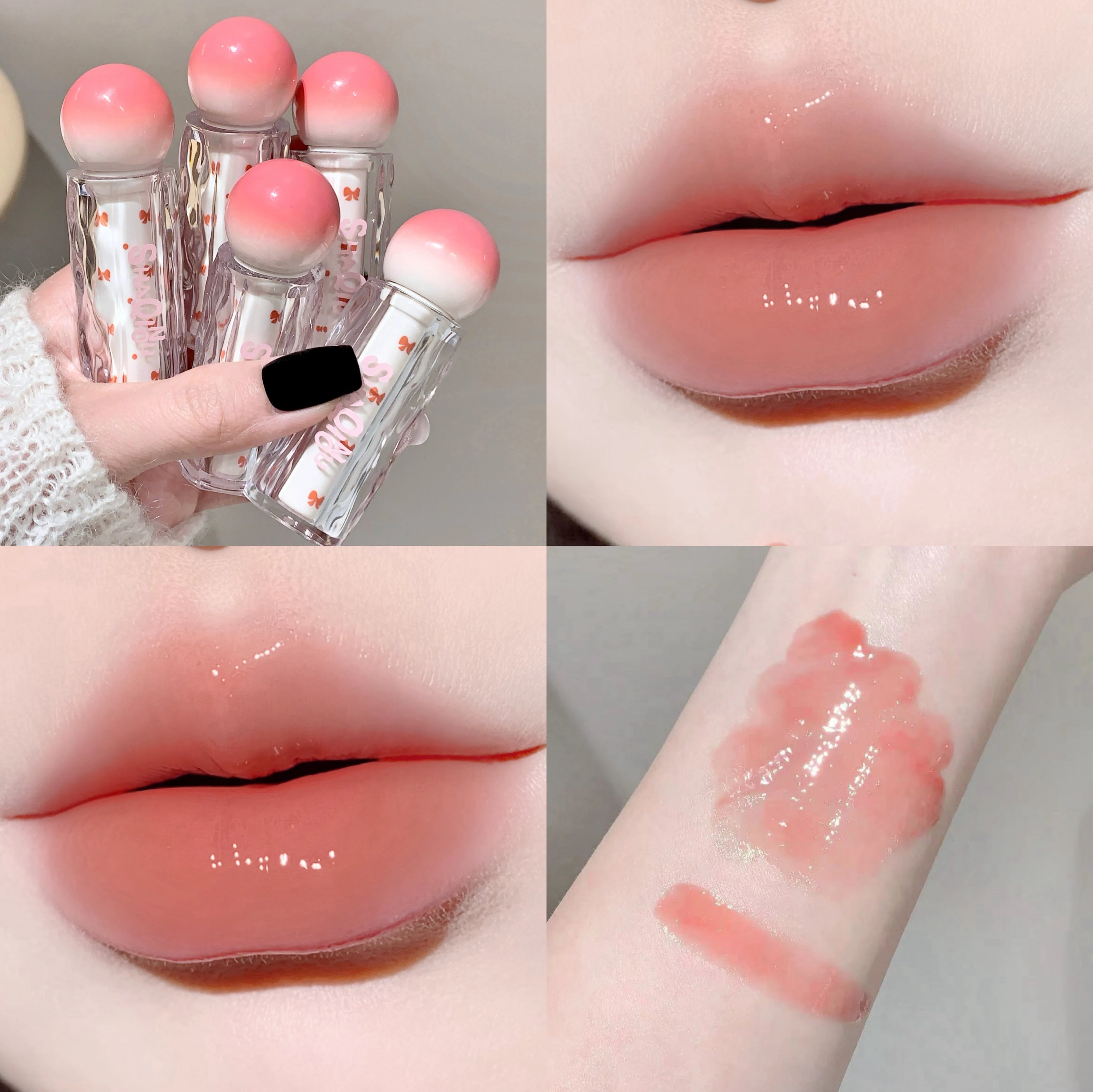 SHAQINUO Watery Lip Gloss Moisturizing Mirror Water Long-lasting Qme S9028-2
