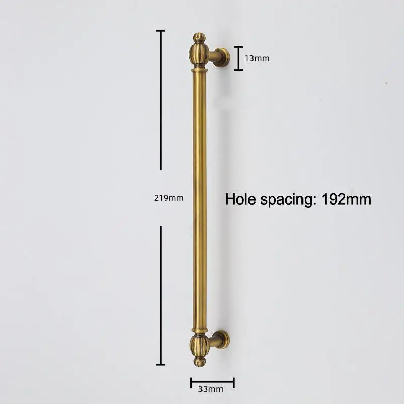 French-style Vintage Brass Handles For Wardrobe Doors Drawers Cabinets Shoe Cabinets And Furniture In Antique Bronze Color Qme A7