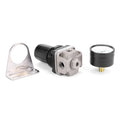 AR2000-02 Air Compressor Regulator Valve Pneumatic Air Pressure Regulator Adjustable Control Valve with Gauge G1/4 Qme A