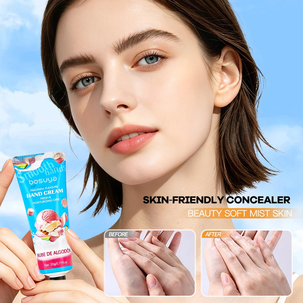 Fragrant Hand Cream+lipstick Deep Moisturizing Bright Lip Care Hands Qme