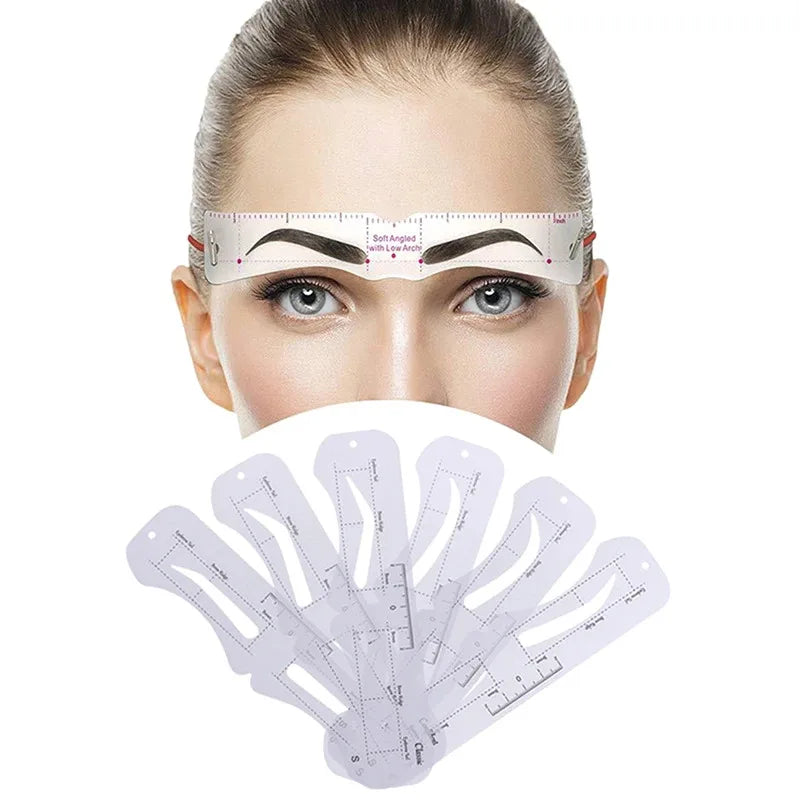 Fixed PVC Eyebrow Shaper Template Can Be Reused High-quality Stickers Qme