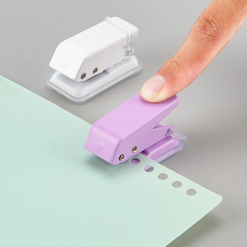 Mini Hole Punch 1 Cute Paper Portable Round Puncher Cutter Kawaii Qme