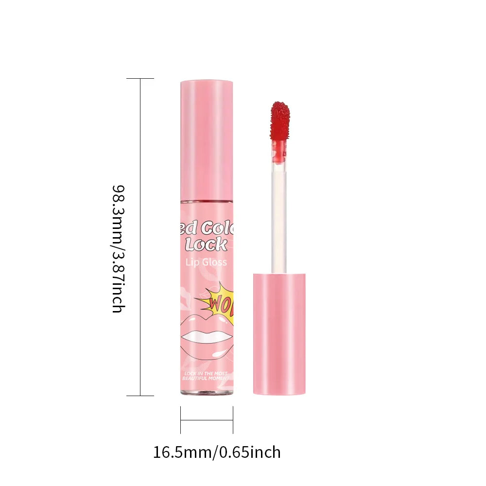 Matte Lip Gloss 6-Flavor Smooth Silky Long-lasting Resistant Cup Qme