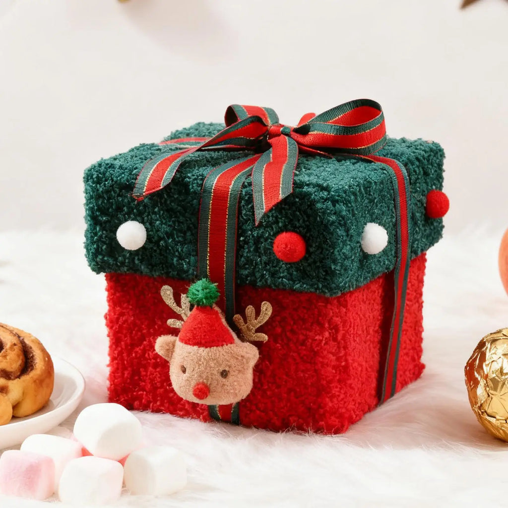 Christmas Goodie Boxes Kids Festive Decoration Snack Container Qme
