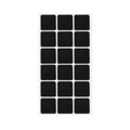 18/180Pcs Felt Chair Leg Pads Round Square Floor Protector Self Adhesive Furniture Table Legs Pad Bumper Anti Slip Furniture Mat Qme Square Black 28x28mm 90pcs(5 Sheets)