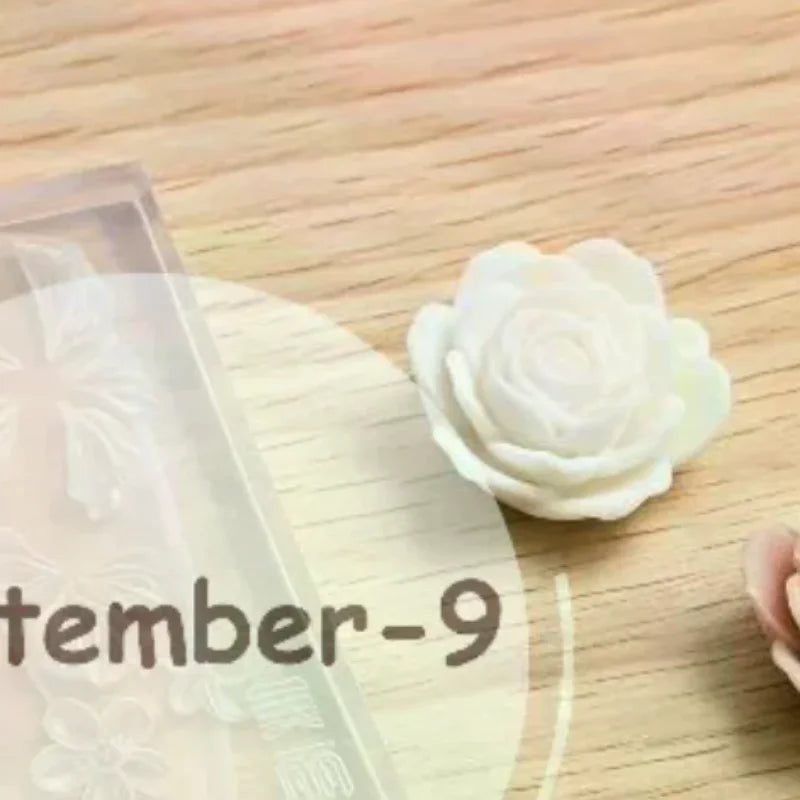 3D Rose Ice Flowers Nail Mold Charms Resin Molds Silicone Carving Qme Default Title