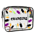 Transparent Single-Sided Print Cosmetic Bag Portable Travel Toiletry Bag Thickened Makeup Bags Organizer PVC Storage Pouch Qme A3