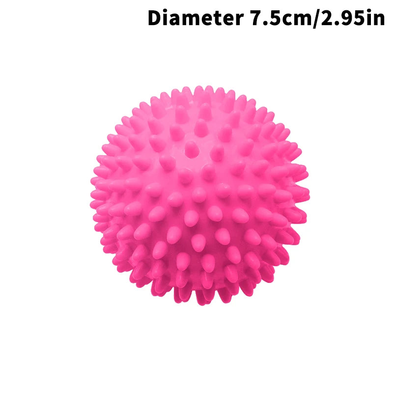 Meridian Massage Ball Fascia Muscle Relaxation Yoga Fitness Waist Qme 75mm Pink