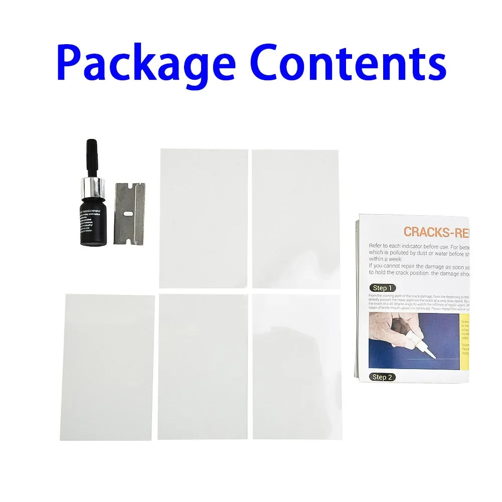 3ml Auto Vehicle Casement Fix Tool 1set Car Windshield Windscreen Glass Repair Resin Kit Repair Window Cracks Maintenance Tools Qme