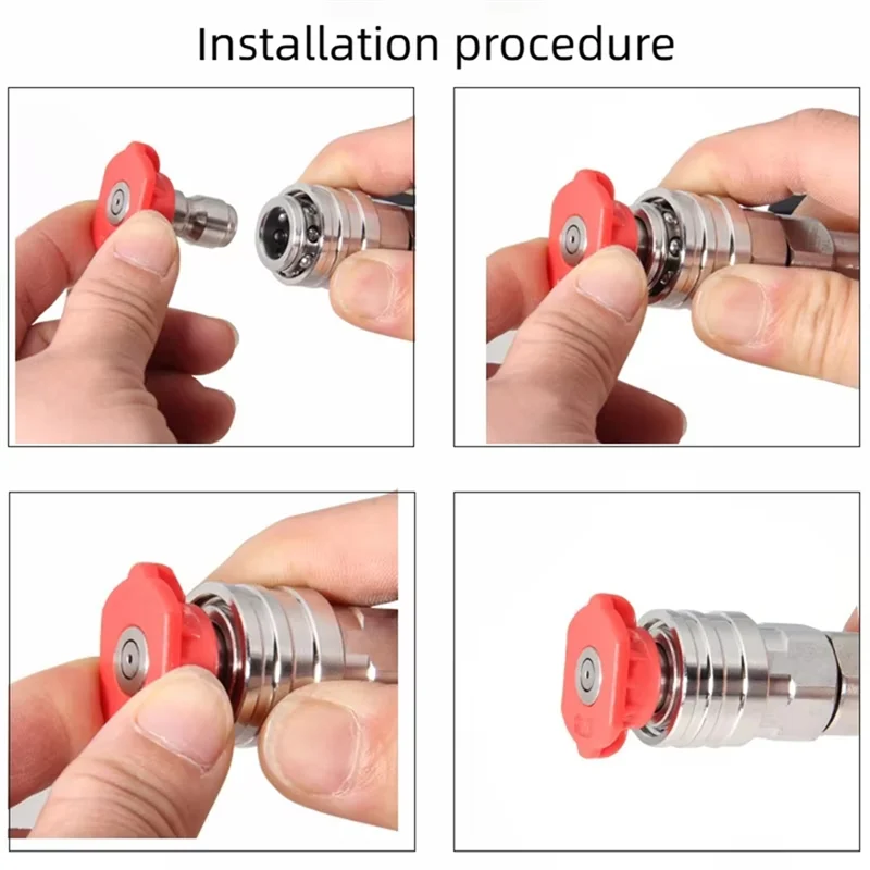 A02F-High Pressure Wash Washer Adaptor Kit For Nilfisk KEW ALTO WAP CALM- Includes 1/4" Quick Connect& Spray Nozzles Qme