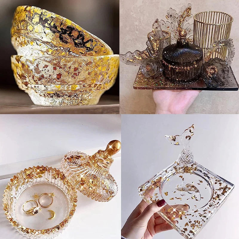 100pcs Art Craft Design Paper 9cm Sheets Practical Imitation Gold Silver Rose Gold Leaf for Gilding DIY Craft Party Decoration Qme