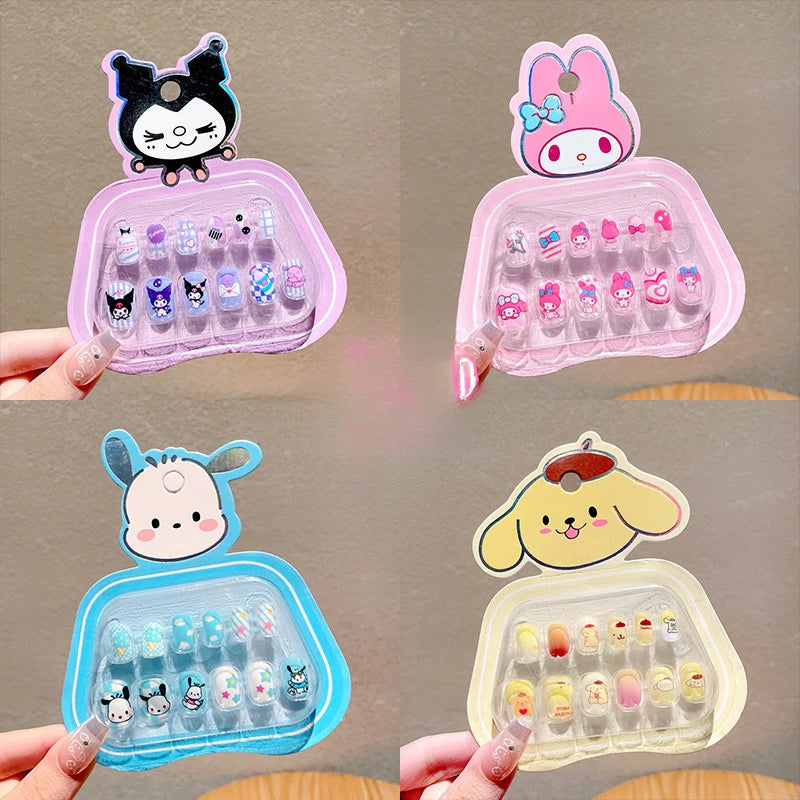 Hello Kitty Kuromi Nail Stickers Safe, Non-Toxic, Odorless Nail Decals New Removable Stickers Qme