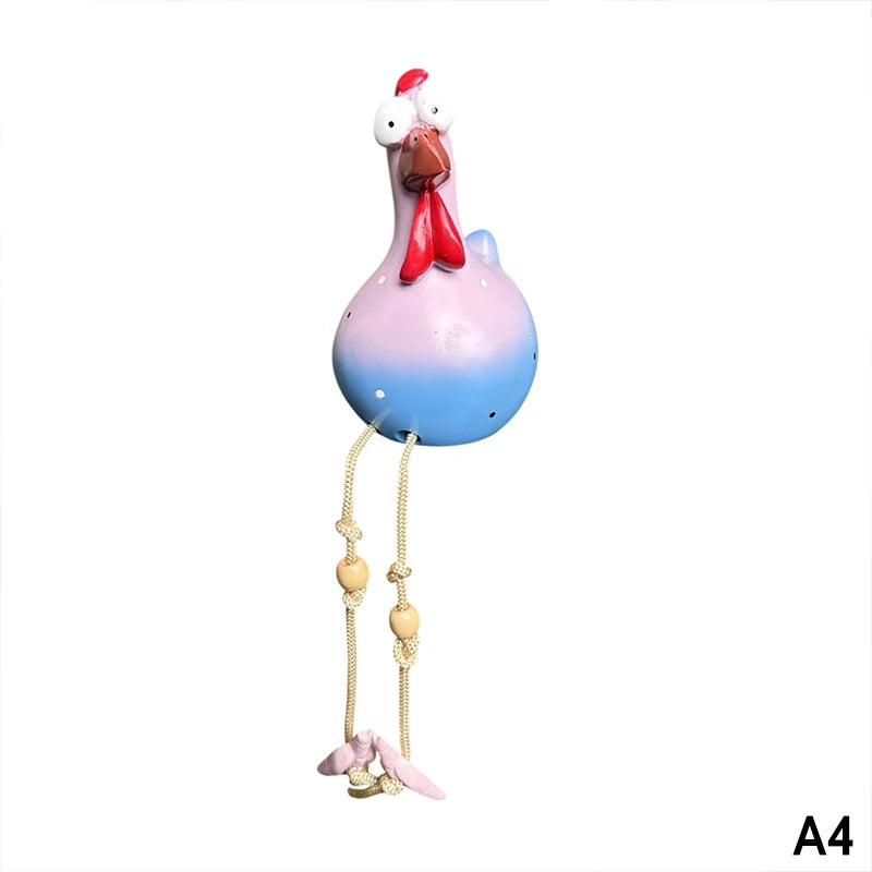 Rooster Figurine Resin Animal Statue Garden Yard Decoration Home Qme A4