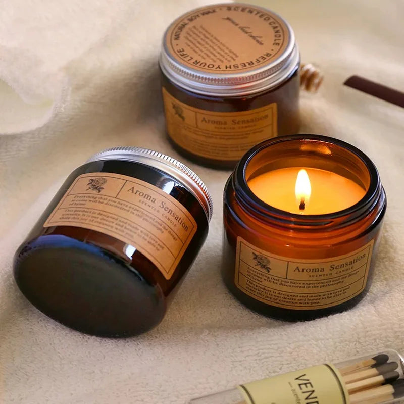 Scented Candles Smokeless Soy Candle Essential Oil Aromatic Candle Luxury Decoration Candle Wedding Gifts Party Home Decoration Qme