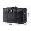 Thickened Oxford Moving Packing Bag Extra Large Heavy Duty Quilt & Clothes Storage Organizer Travel Check-in Duffle Qme Black