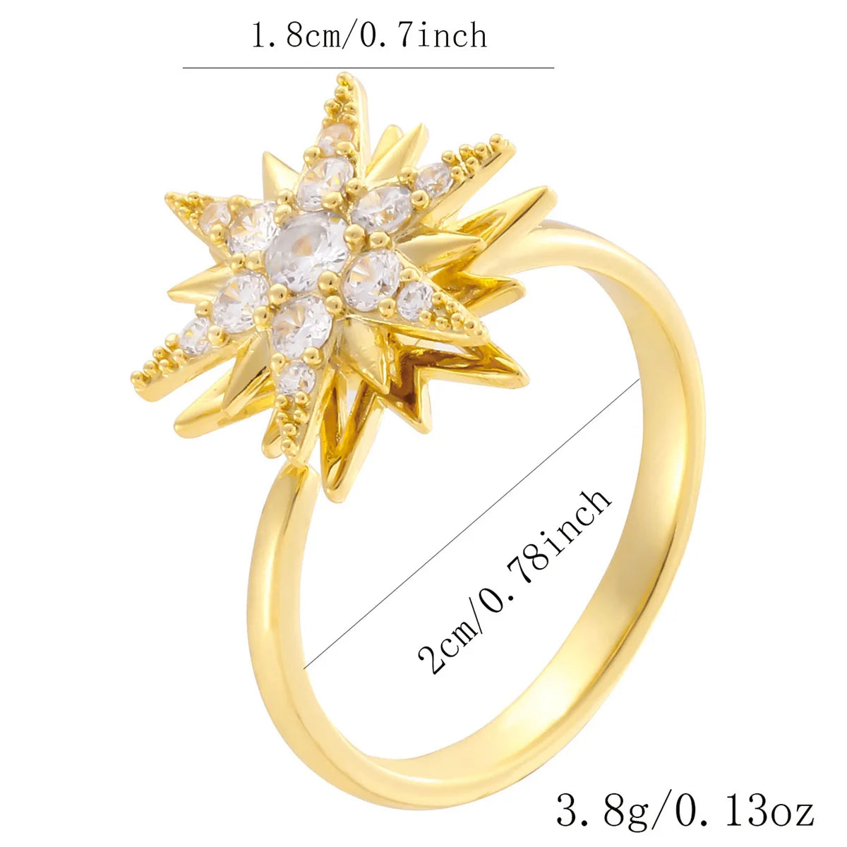 Luxury Rotating Animal Rings Women Spinner Fidgets Cute Flower Heart