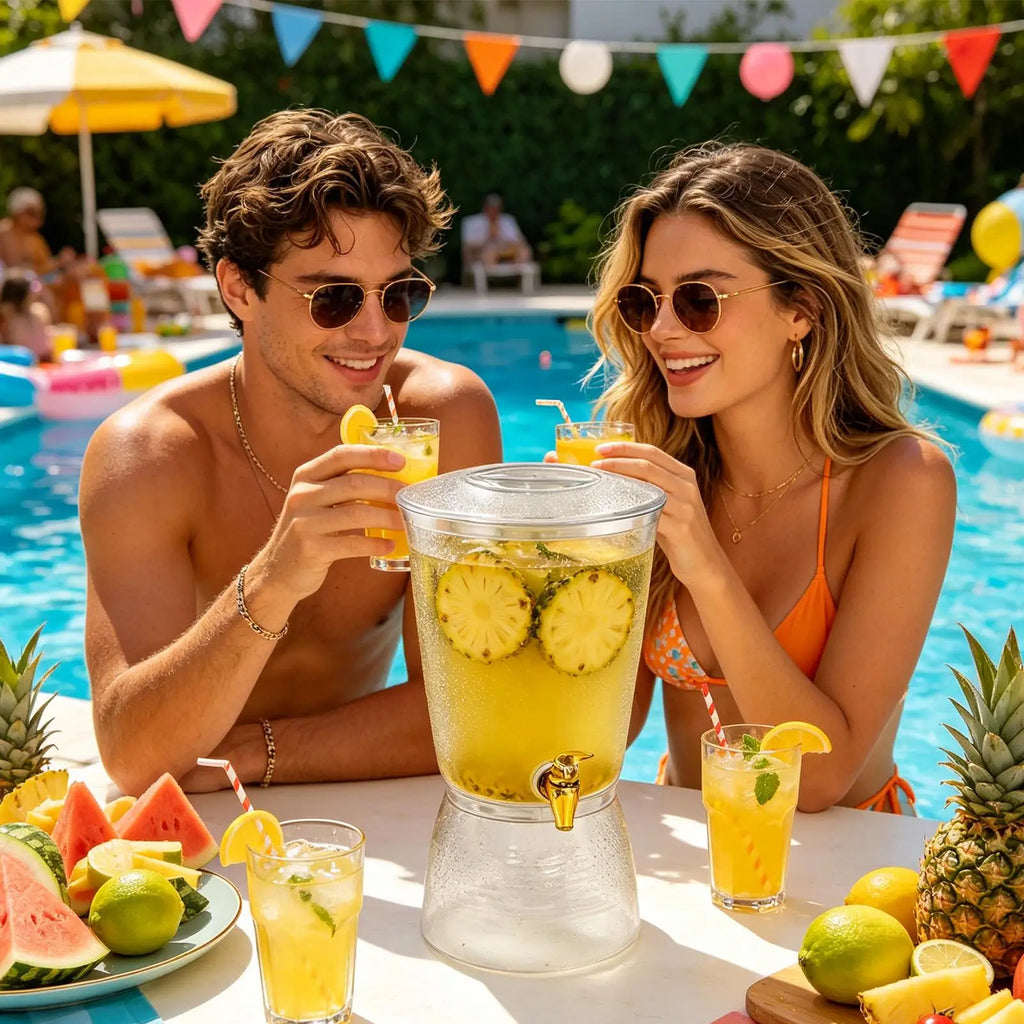 Beverage Dispenser Iced Container Cold Beer Serving Entertainer Qme