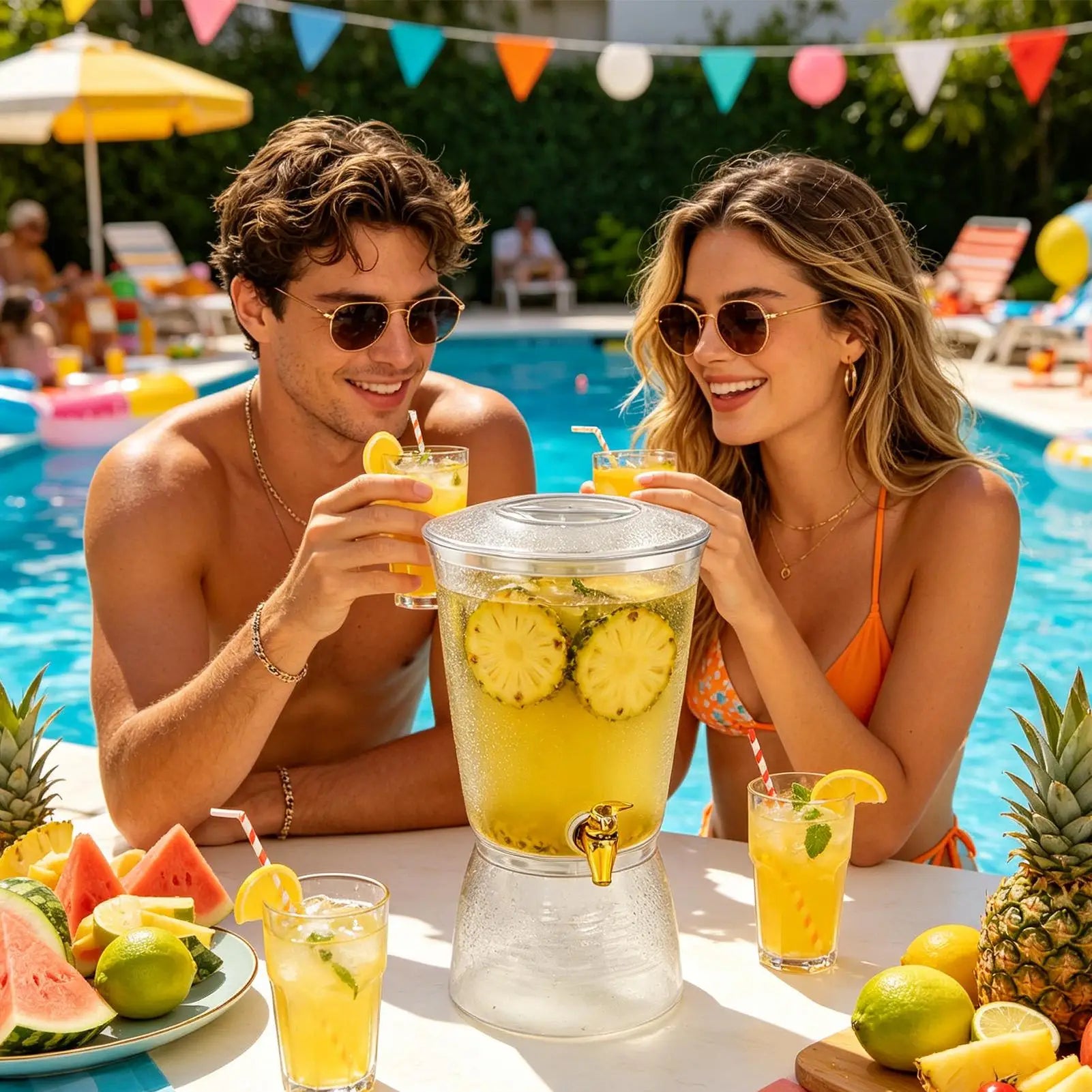 Beverage Dispenser Iced Container Cold Beer Serving Entertainer Qme