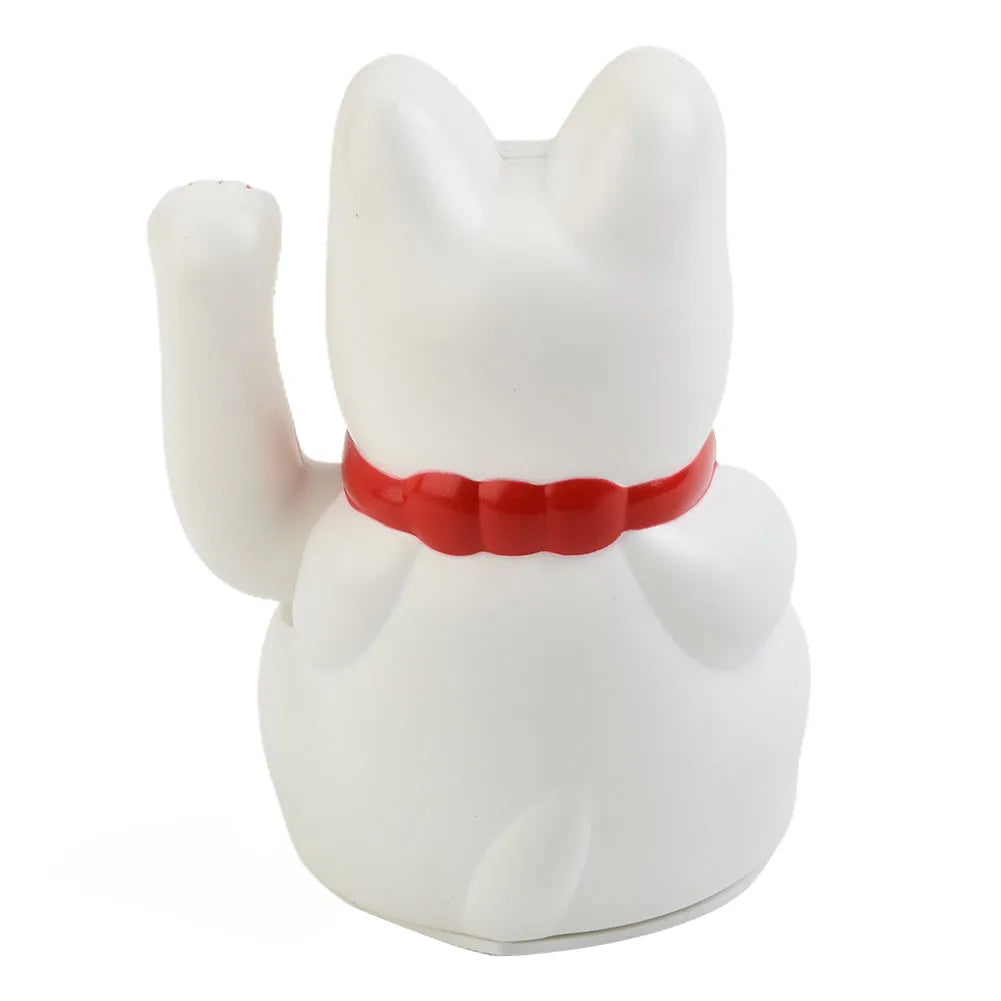 Chinese Lucky Cat Decoration Waving Arm Statue Figurine For Home Car Ornaments Golden Cashier New Store Opening Gift Qme