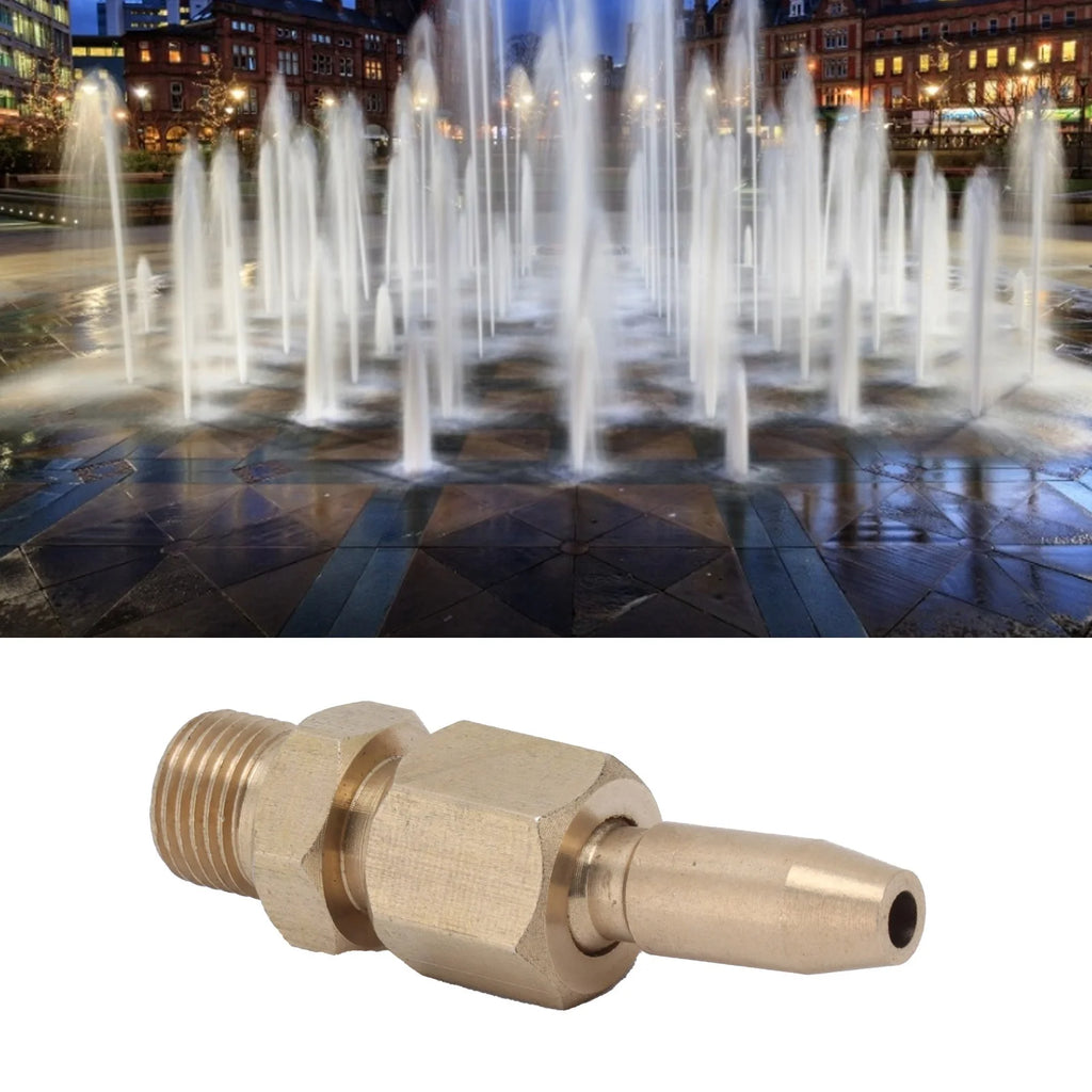 Garden Brass Fountain Nozzle Adjustable Sprinkler Spray Head Water Jet for Pond Landscape Fountain System Qme
