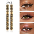 Black Eye Durable Waterproof Natural Curling Eyelashes Not Easy Qme 2PCS