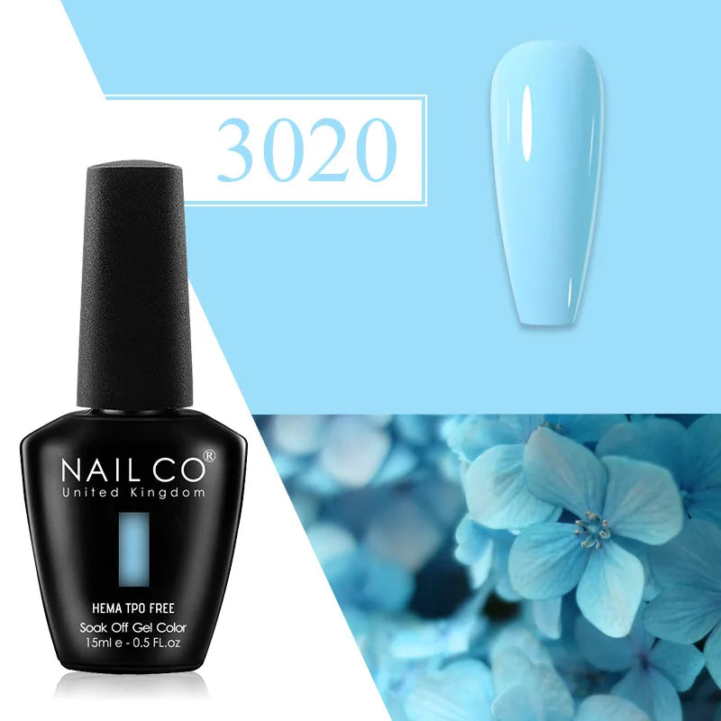 NAILCO Plum Gel Nail Polish Matte Coat Autumn Winter Semi Permanent