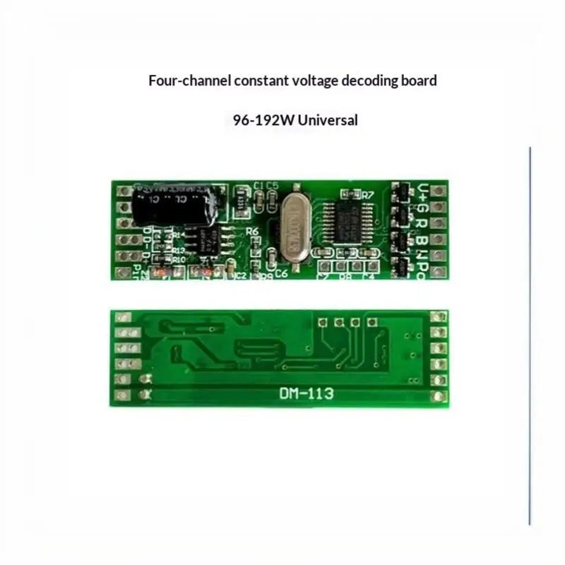 4CH DMX512 Decoder Board DC 12-24V Compact LED Driver Full Wall Qme