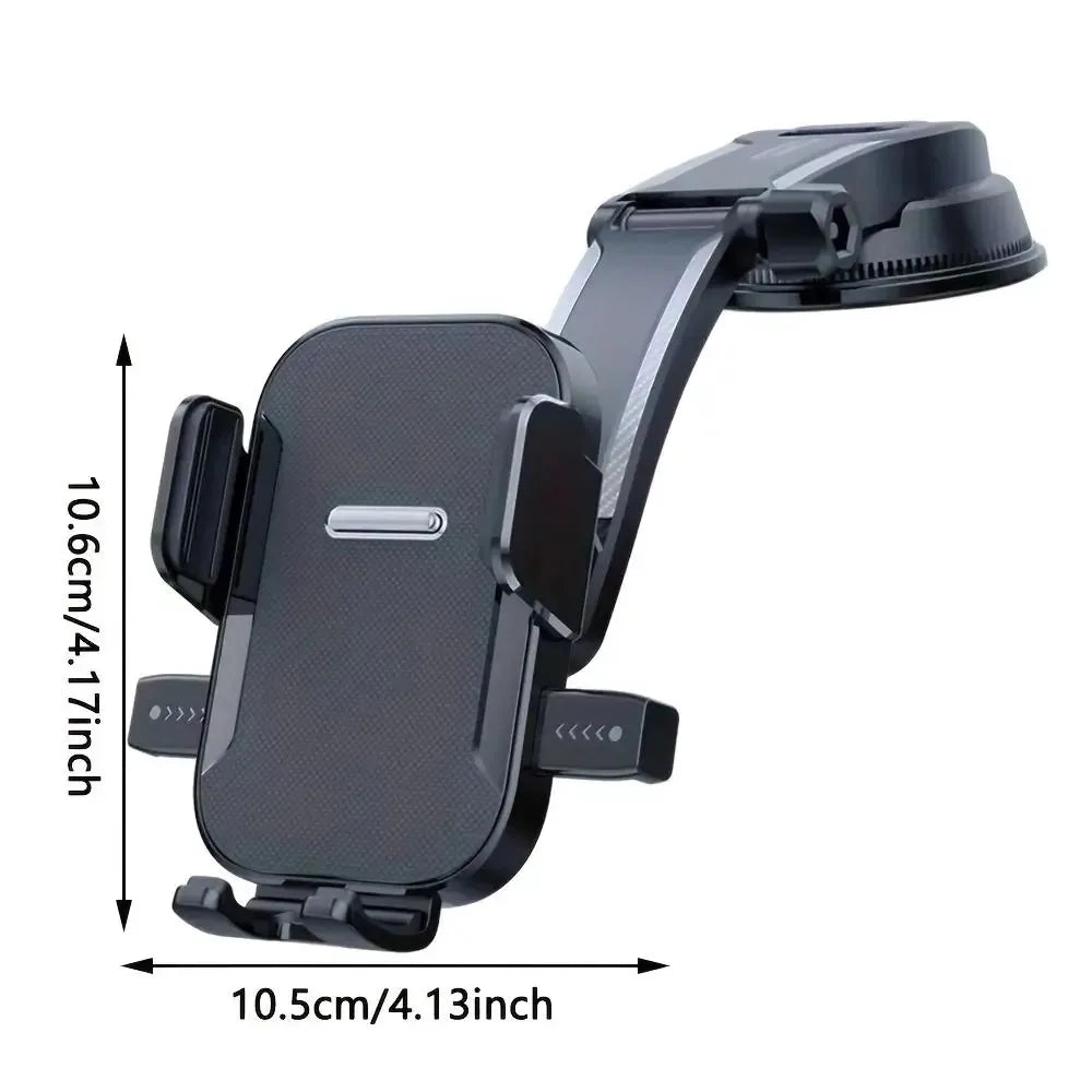 Car Phone Holder Dashboard Auto Cellphone Holder 360 Degree Rotation Universal Desk Windshield Hanging Phone Navigation Bracket Qme