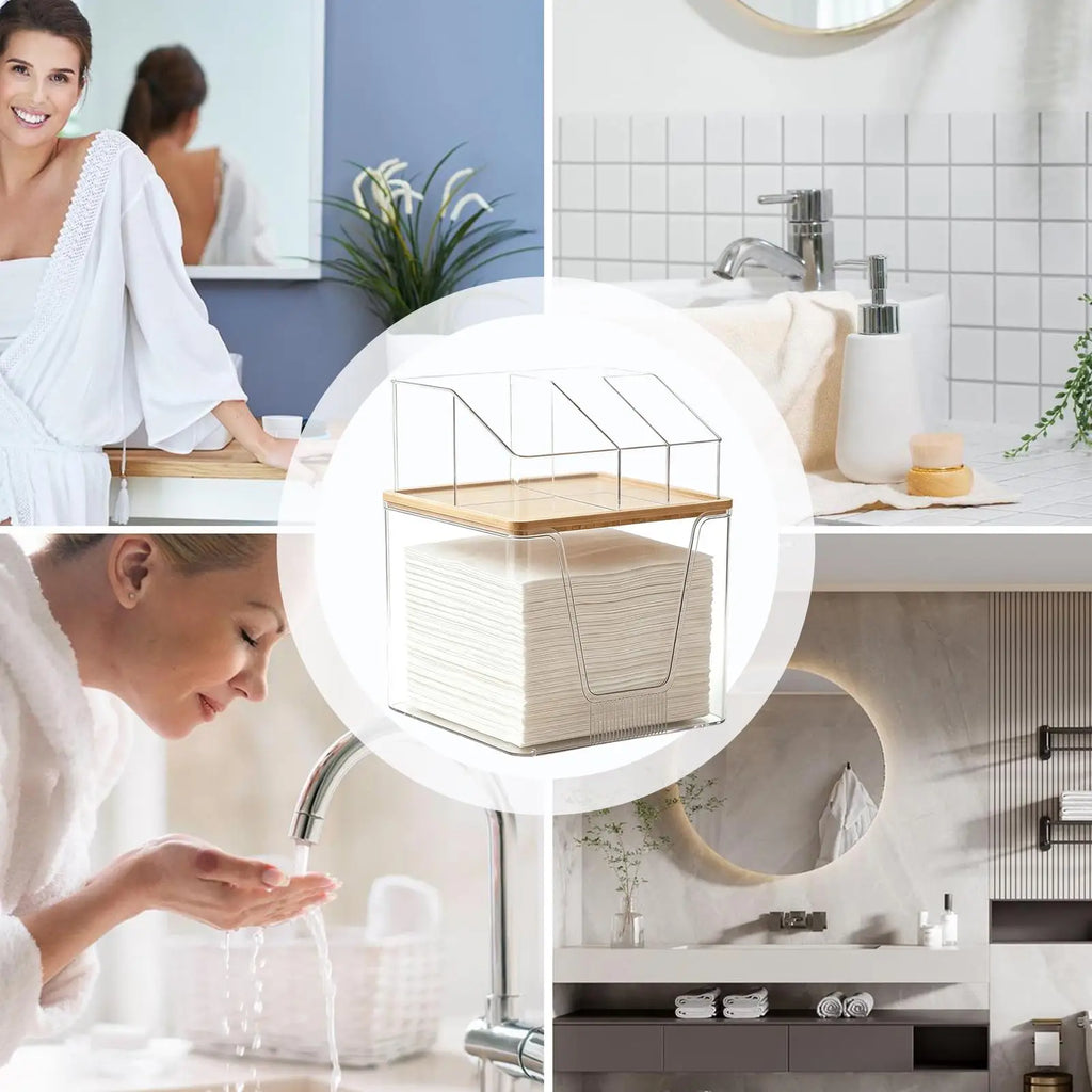 Skincare Organizers 2 Layer Multifunctional Acrylic Clear Cases Qme