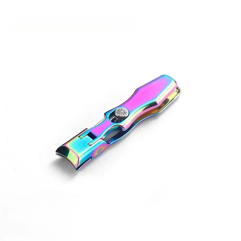 Portable Nail Clippers Ultra Sharp Fingernail Stainless Steel Toenail Qme Colorful