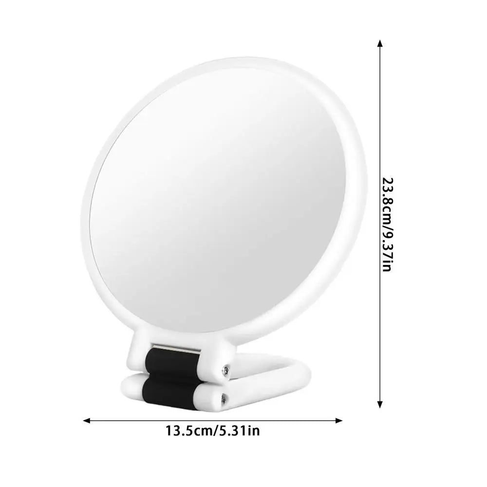 30X Magnifying Makeup Mirror Foldable Round Double Side Tabletop Qme China Mainland White