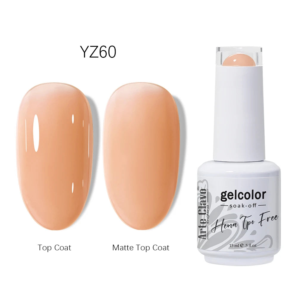 Arte Clavo HEMA TPO Gel Nail Polish Pink Series Semi Permanent Soak