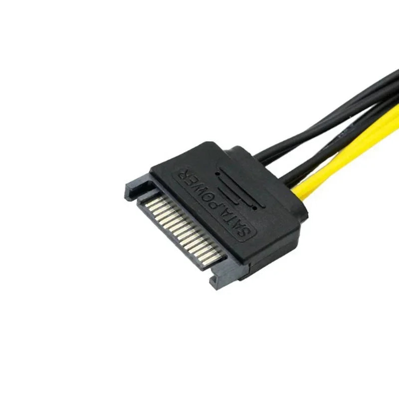 1pcs PCI-E Express Power Cable PSU Power Supply Sata To 6 Pin ATX 18AWG Adapter Riser for Bitcoin Miner Qme