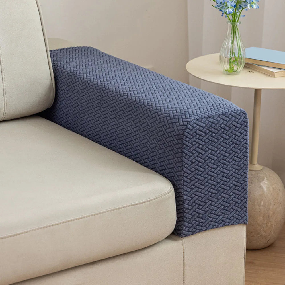 Couch Arm Covers Washable Armchair Slipcovers Checkered Pattern Armrests Chair Covers Suitable for Chairs and Sofas Qme