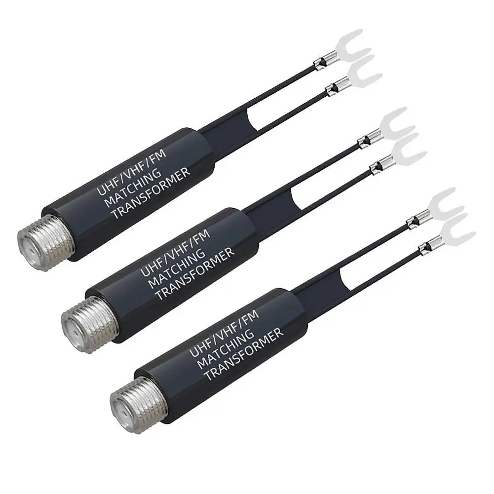 Transformer Adapter UHF/VHF/FM/TV F Cable 75-300 Ohm Balun Antenna Matching Transformer Adapter Cable Television Accessory Qme