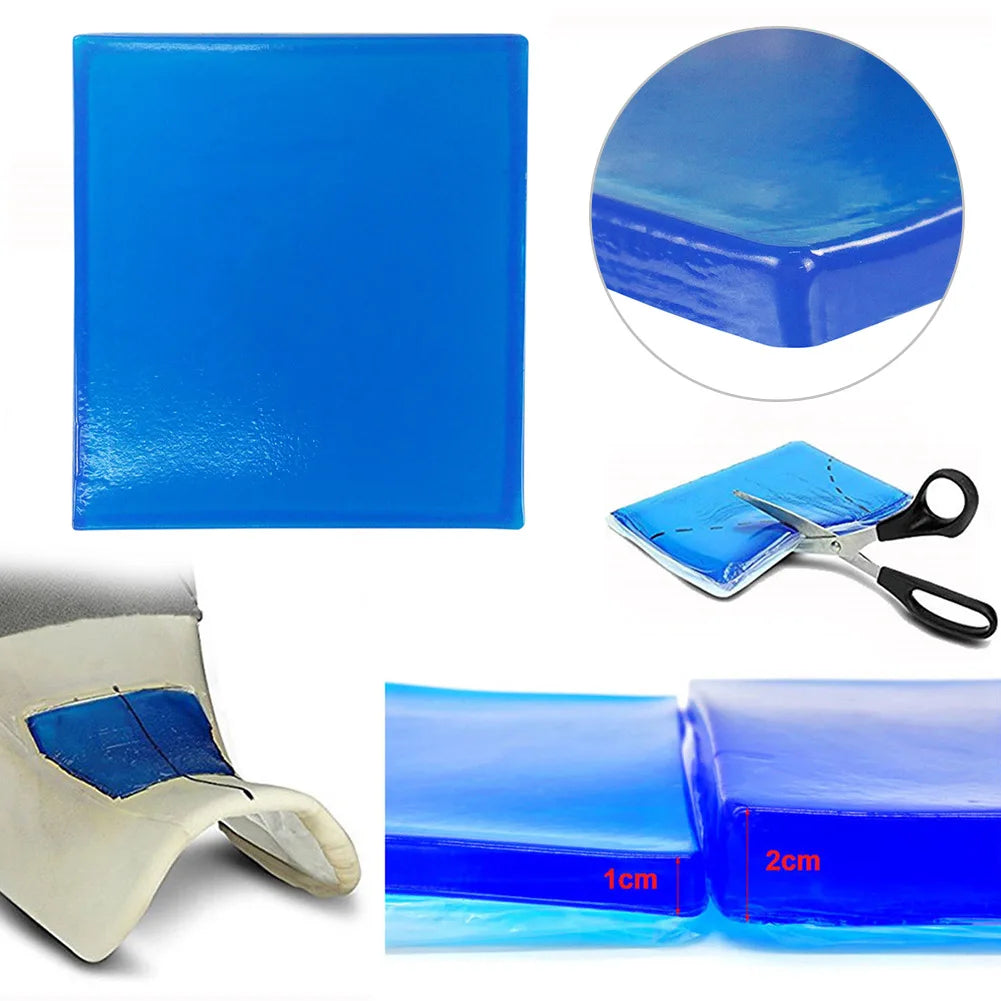 New Motorcycle Seat Gel Pad Shock Absorption Mat Motorbike Scooter Comfortable Soft Gel Cushion Motor Bike Modified Seat Pads Qme